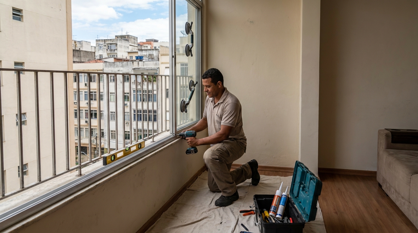 Janelas de Vidro em Porto Alegre‑RS